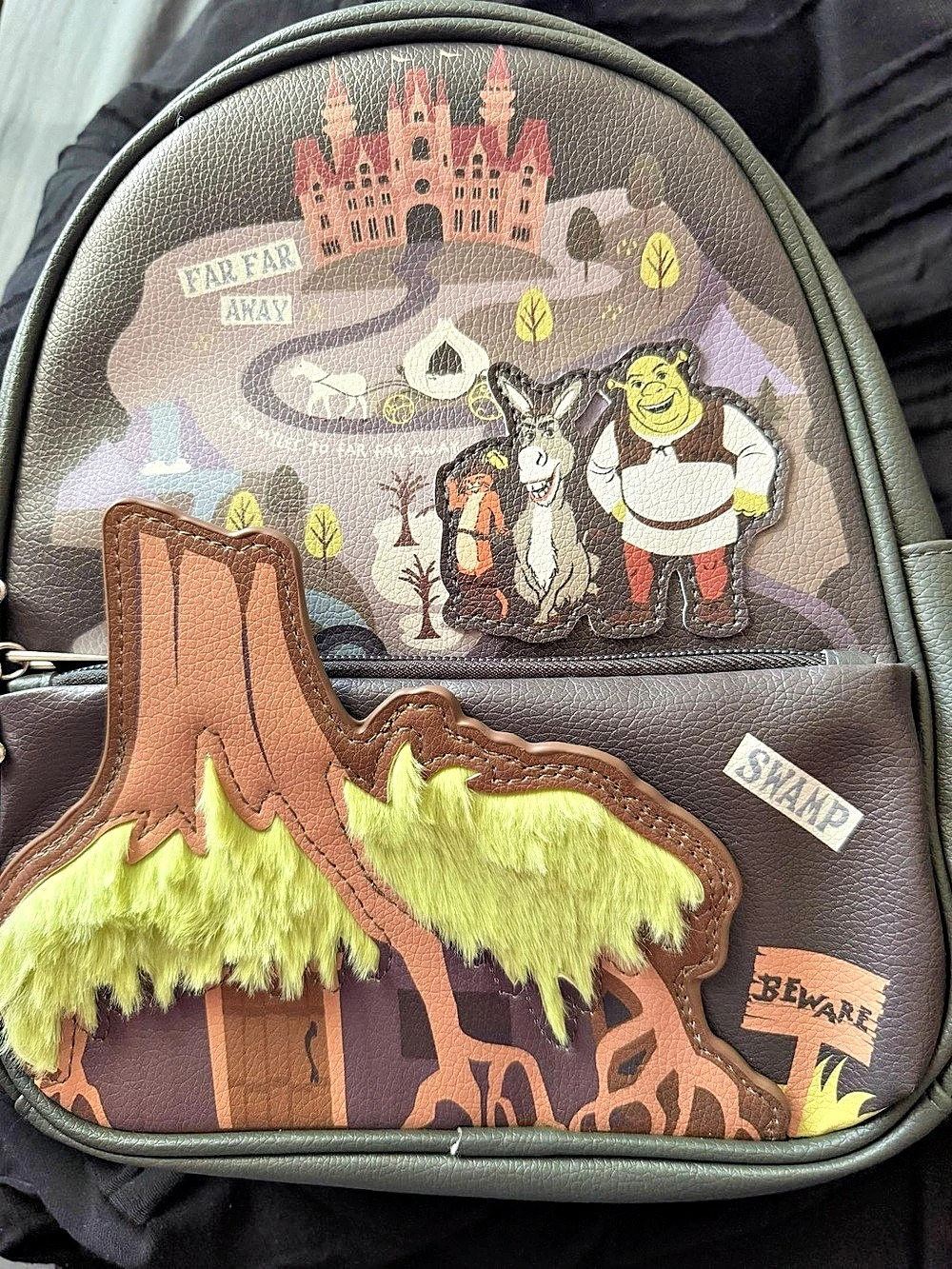 DreamWorks Shrek backpack Brown & Green NWT